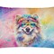 Edge Collections - 12" X 16" - Multicolor - Pillow Throw Dawg Hippie Throw Keeshond 2519 - 1 Piece